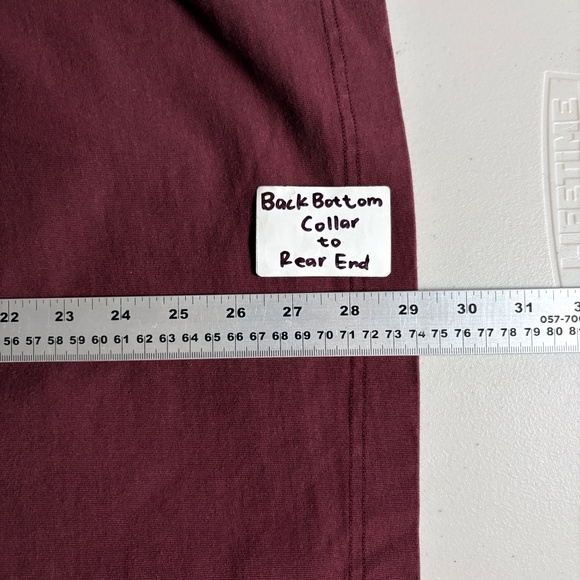 Reigning Champ Lightweight Cotton Crewneck Sweatshirt - Men's Size XL - Burgundy - Picture 7 of 7